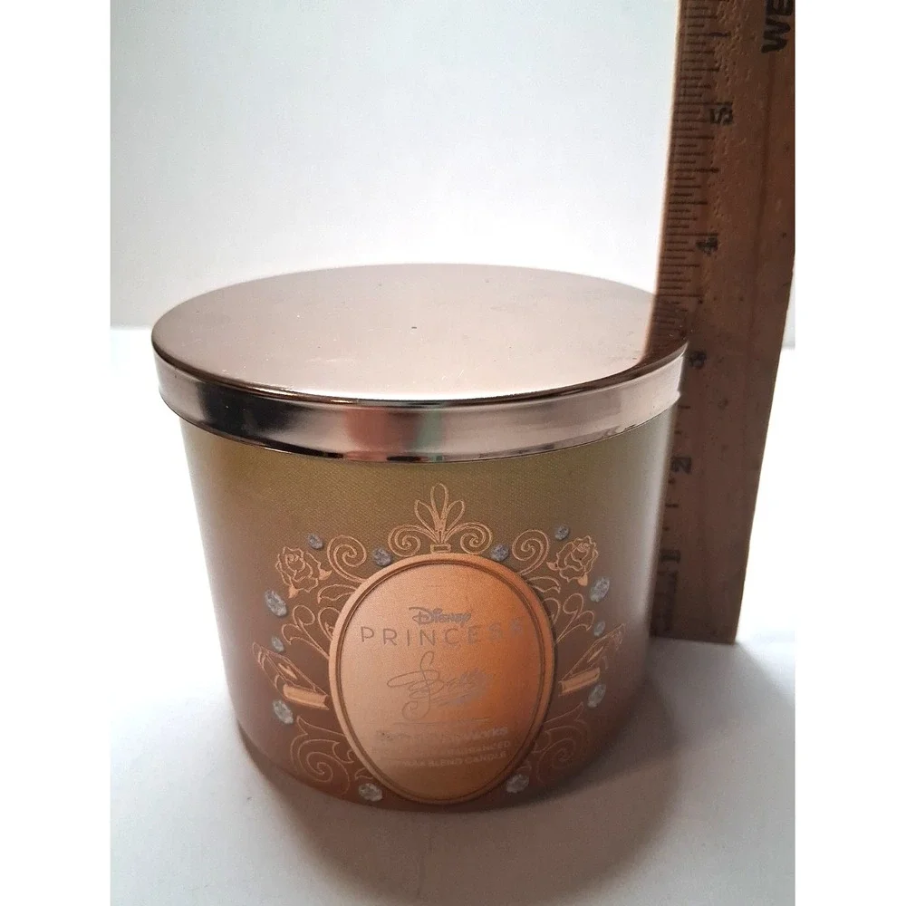 Bath & Body Works DISNEY PRINCESS BELLE 3-Wick Candle 14.5 oz NEW